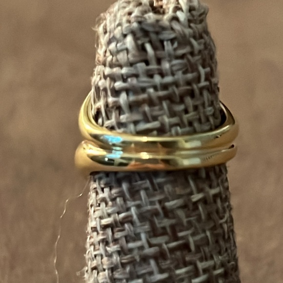 Brent Neale look-alike Flush Knot Gold Plated Ring - Picture 7 of 13